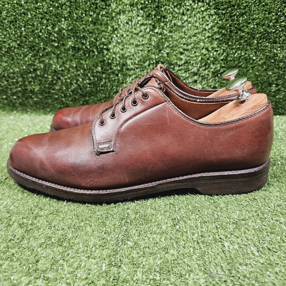 WALK OVER Brown Leather Plain Toe Oxfords Casual Dress Shoes USA Mens‎ 10.5 C/A